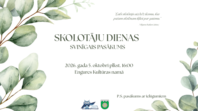 skolotāj udienas svinigais pasakums afisa