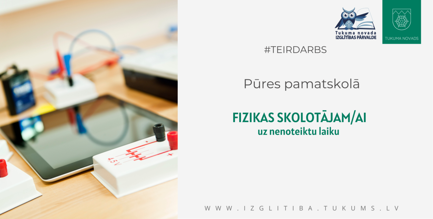 fizikas skolotājs Pūres pamatskola