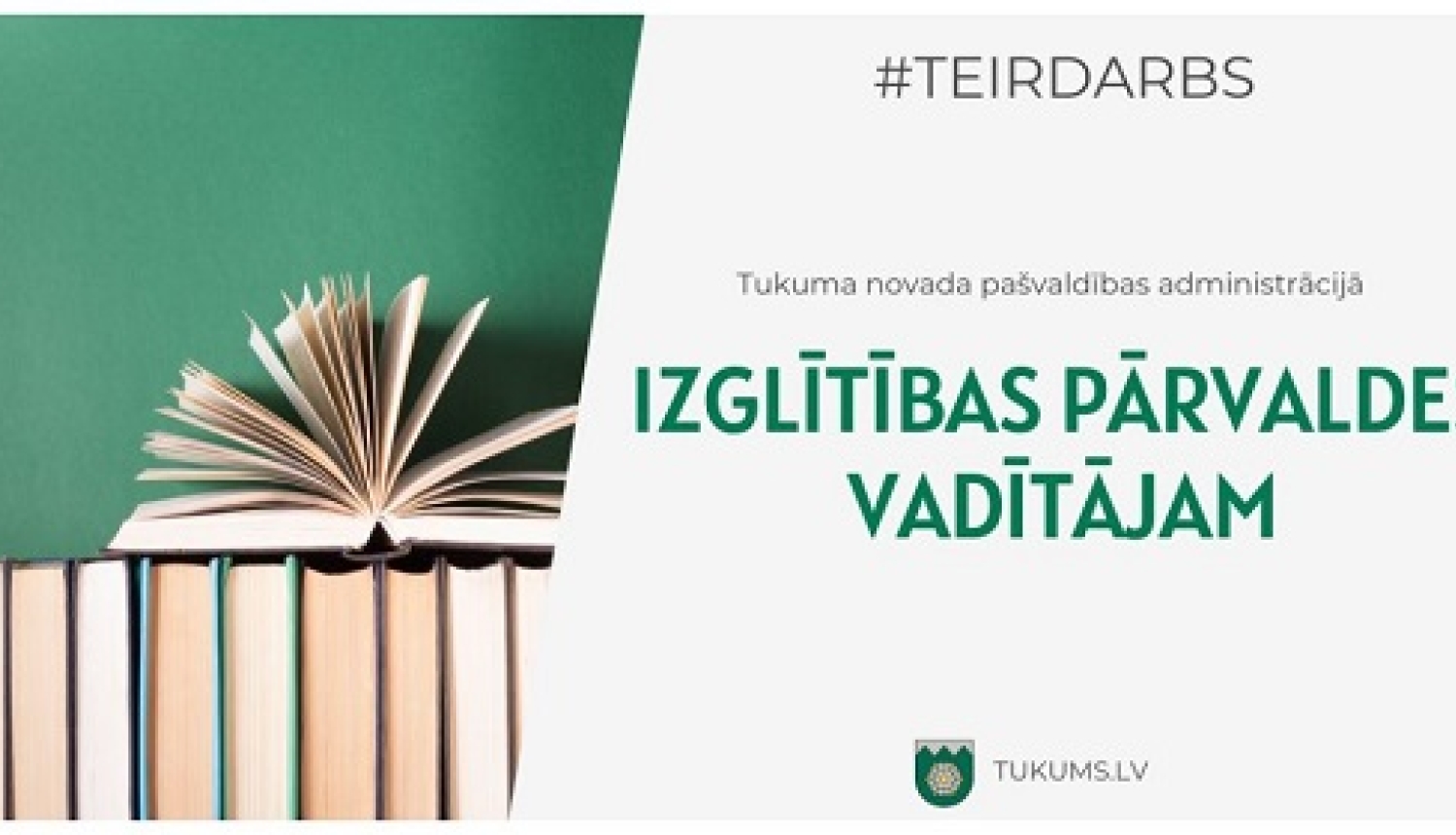 Vizuālis vakances informācijai.